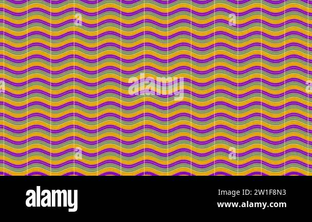 2D graphic video pattern with a horizontal wave effect that moves to ...