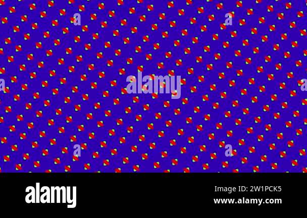 Graphic pattern that changes color as it rotates to the left, composed ...