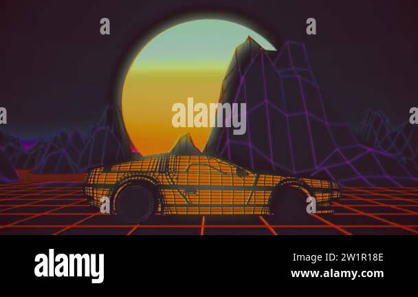 Retro futuristic seamless car loop Stock Videos & Footage - HD and 4K ...