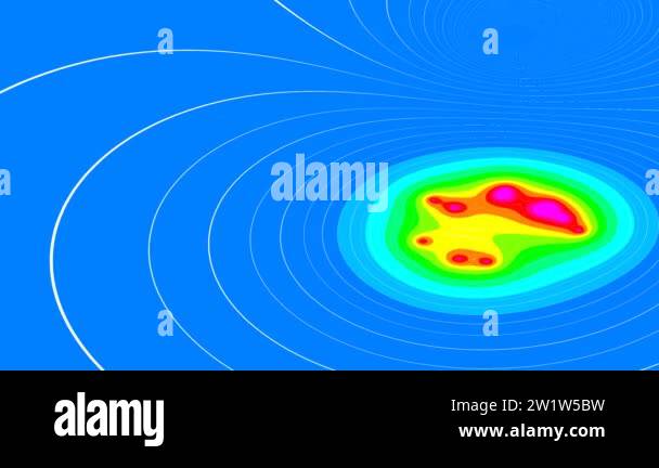 Heatmap Of Orbiting Planets In Solar System With Magnetosphere Magnetic ...