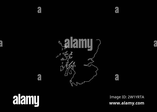 Scotland Map Animation Scotland map outline Stock Videos & Footage - HD and 4K Video Clips - Alamy