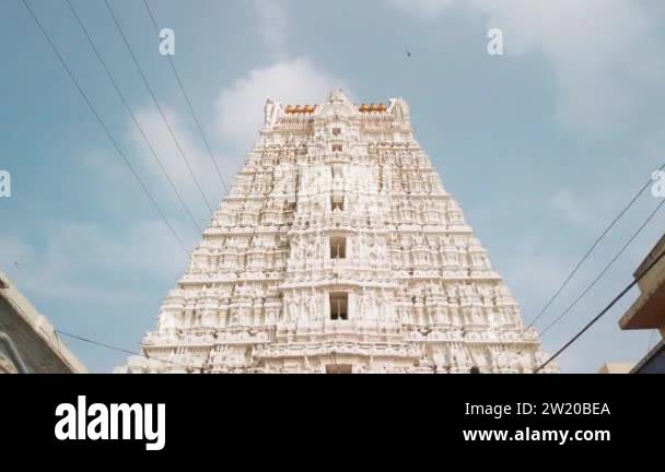 Goindal Raja Tirupati, India - Circa December 2019. Devotees visit Sri Govinda Raja ...