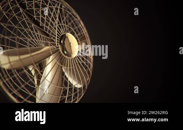 3d animation footage of rotating fan. Animation of seamless loop Stock ...