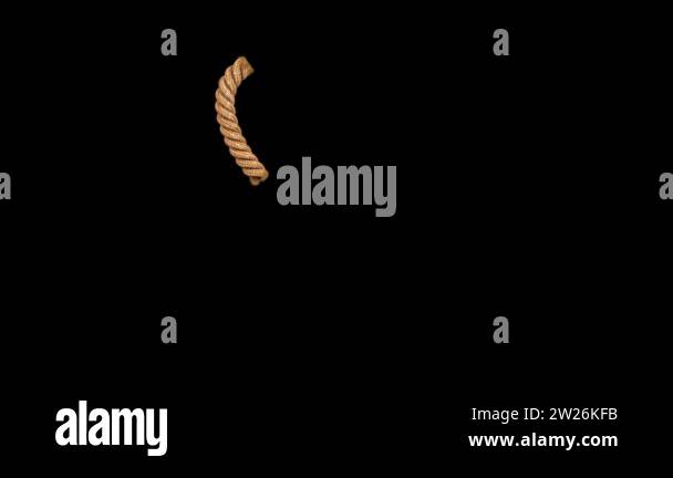 Text Box W Rope 3d animated rope text typeface with separate alpha channel V Stock ...