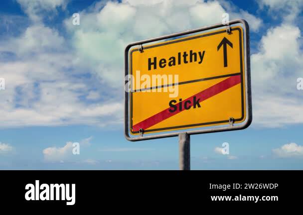 Sick or healthy road sign Stock Videos & Footage - HD and 4K Video ...