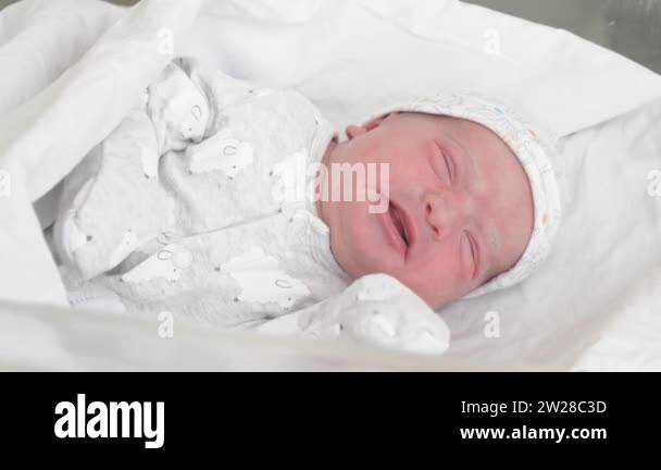 In the steadfast plan, a newborn baby in a medical glass bed for ...