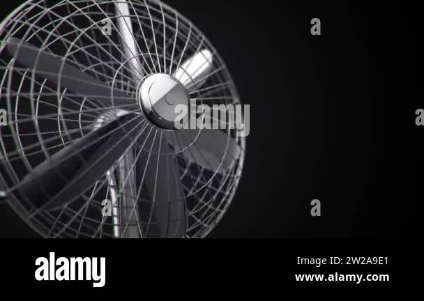 3d animation footage of rotating fan. Animation of seamless loop Stock ...