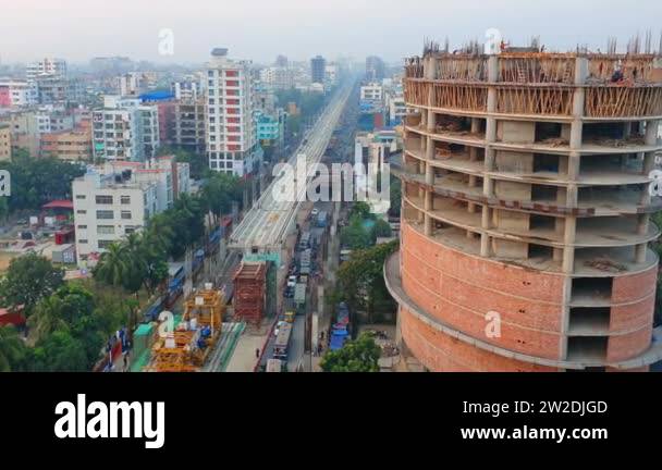 Dhaka, Bangladesh-25.11.2020: Dhaka Metro rail- construction and ...