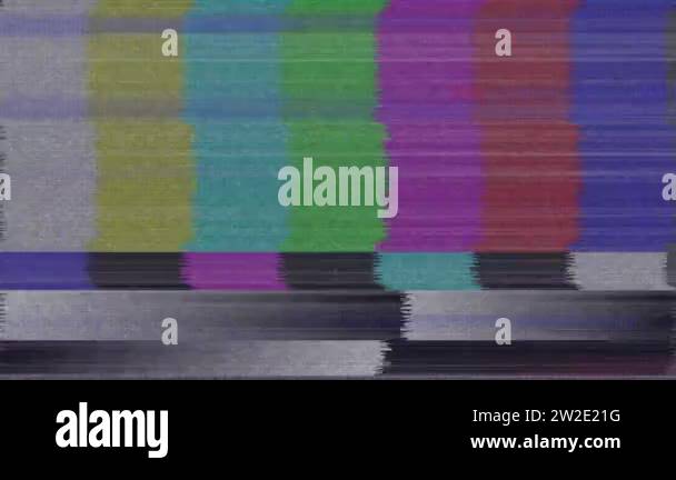Animation of white horizontal lines and multi colored vertical lines of ...