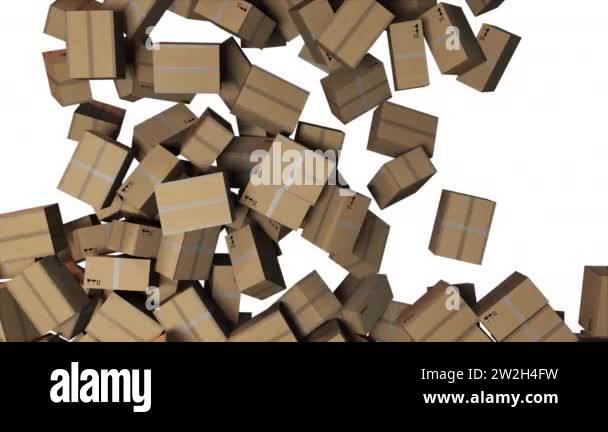 Falling corrugated cardboard boxes Stock Videos & Footage - HD and 4K ...