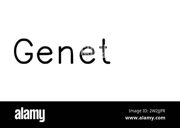 Genetics Handwritten Text Animation in Various Sans-Serif Fonts and ...