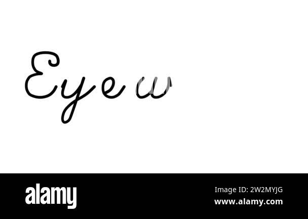 Eyewear Decorative Handwriting Animation in Six Cursive and Gothic ...