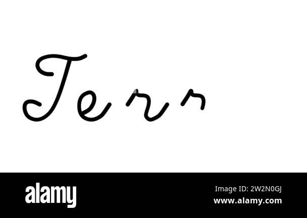 Terra Decorative Handwriting Animation in Six Cursive and Gothic Fonts ...