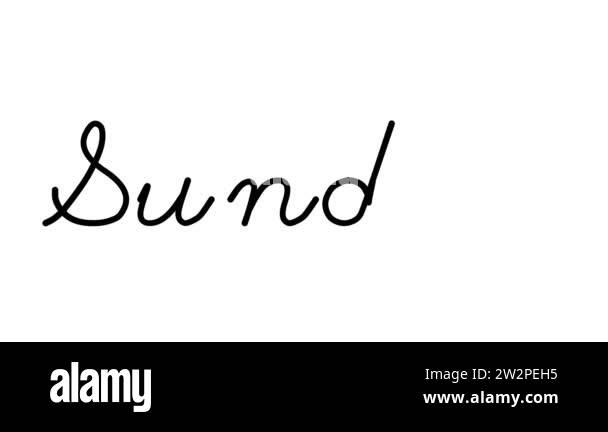 Sundae Decorative Handwriting Animation in Six Cursive and Gothic Fonts ...