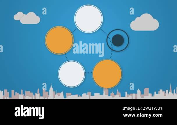 Circle diagram animation for topic introduction or explanation in ...