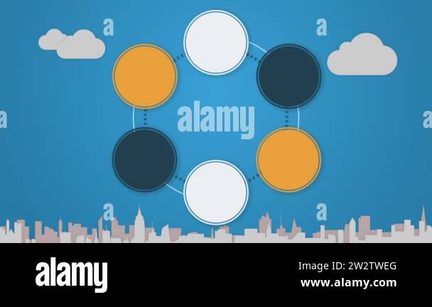 Circle diagram animation for topic introduction or explanation in ...