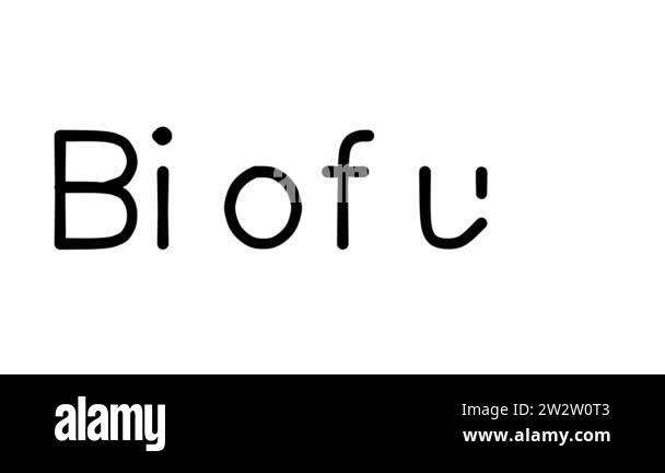 Biofuel Handwritten Text Animation in Various Sans-Serif Fonts and ...