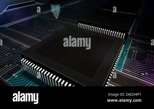 Industry 4.0, innovation and modern digital technology. Futuristic ...