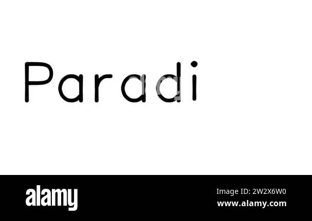 Paradigm Handwritten Text Animation in Various Sans-Serif Fonts and ...