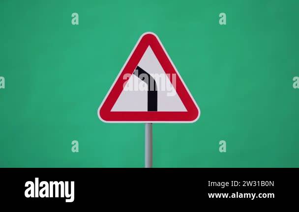 Warning information road signs Stock Videos & Footage - HD and 4K Video ...