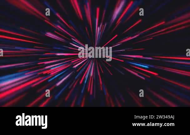 red and blue abstract fast zoom speed motion background tunnel 4k ...