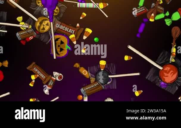 This animated Candy backdrop was hand drawn on photoshop and animated ...