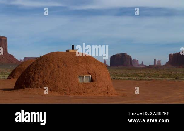 Traditional navajo hogan house Stock Videos & Footage - HD and 4K Video ...