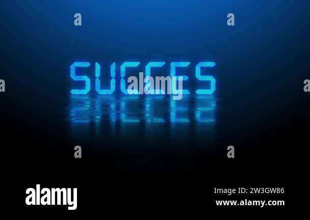Reflection effects on a structured surface - blurred blue lettering ...