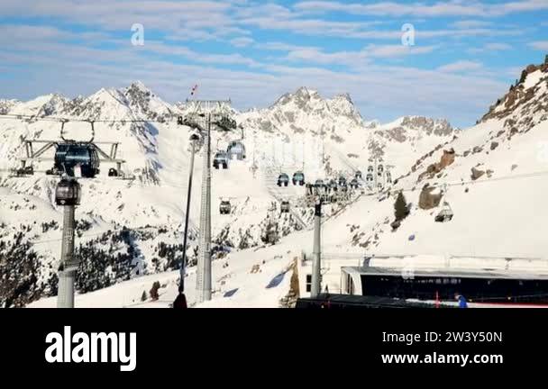 Ski resort winter gondola lodge Stock Videos & Footage - HD and 4K ...