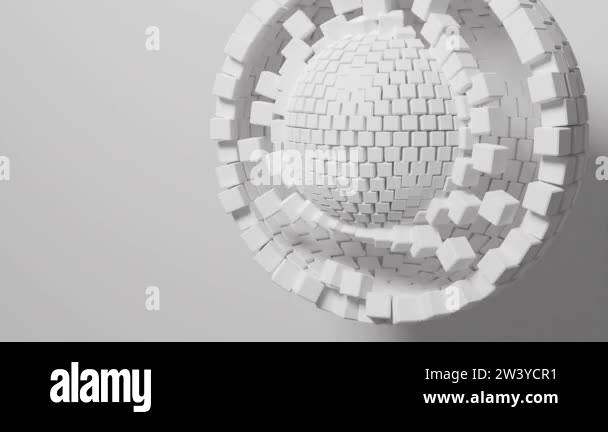 Dynamic Mathematical Structure. 3D Animation Stock Video Footage - Alamy