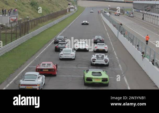All Kind Of Super Cars On The Racing Circuit In Zandvoort The all-kind-of-super-cars-on-the-racing-circuit-in-zandvoort-the