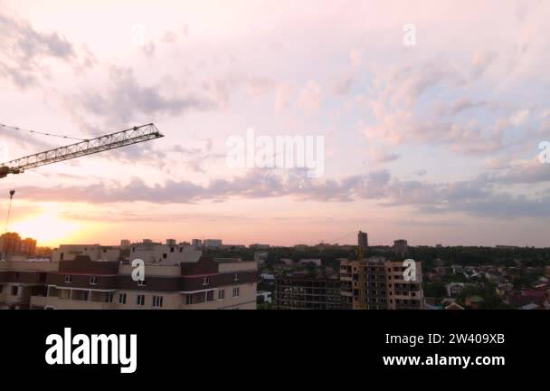 Construction of high rise residential areas Stock Videos & Footage - HD ...
