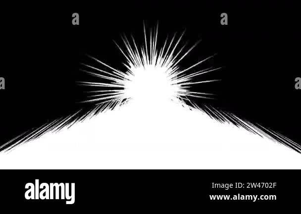 Japanese comic material. Speed line, Effect line, Concentration line ...