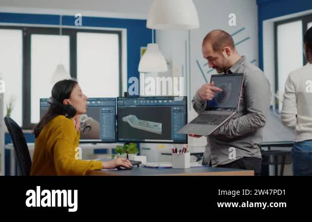 Man project supervisor holding laptop Stock Videos & Footage - HD and ...