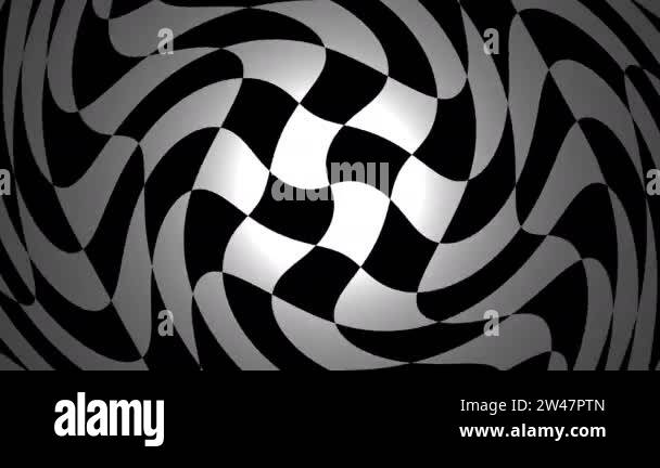 Black white distorted checkerboard pattern Stock Videos & Footage - HD ...