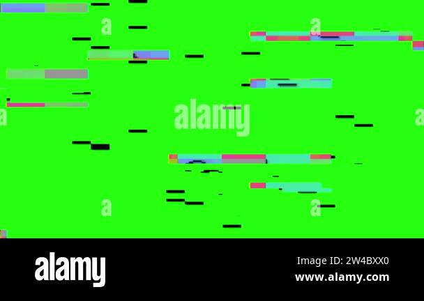 4K Digital Static Noise Green Screen Stock Video Footage - Alamy
