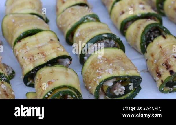 Courgette roulade Stock Videos & Footage - HD and 4K Video Clips - Alamy