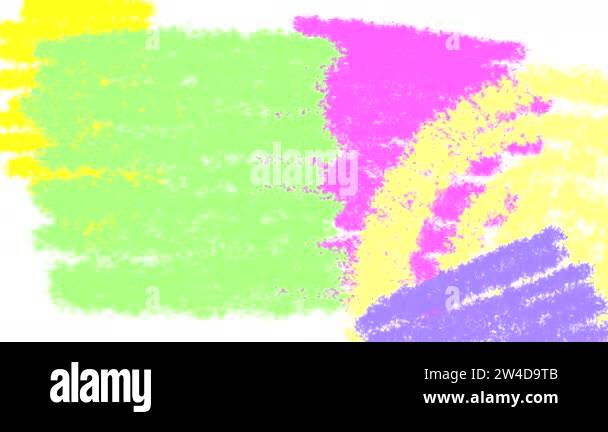 Abstract looped cartoon from multicolored drawings with lines, spirals ...