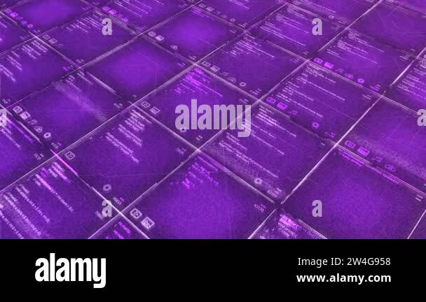 Bright computer background with program codes. Animation. Background ...