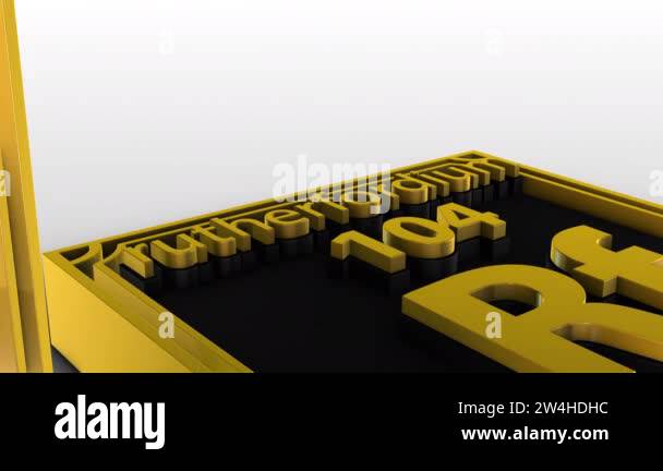 Periodic Table Of Elements - rutherfordium - Rf - 3d animation model on ...
