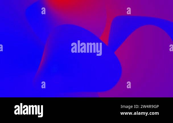 Blue and purple neon flowing liquid waves abstract motion background ...