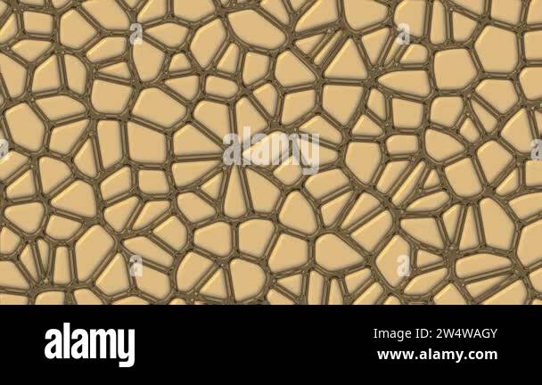 Mosaic abstract animation video background computer render in brown ...