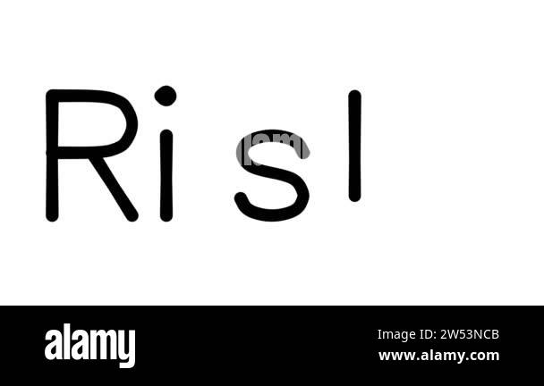 Risks Handwritten Text Animation in Various Sans-Serif Fonts and ...