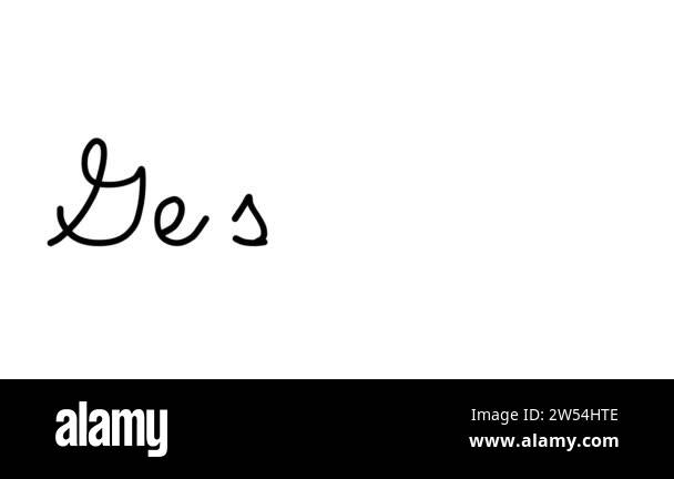 Gesture Decorative Handwriting Animation in Six Cursive and Gothic ...