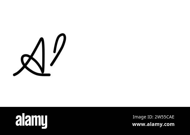 Alien Decorative Handwriting Animation in Six Cursive and Gothic Fonts ...