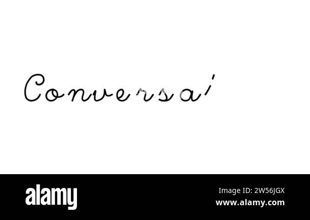 Conversation Decorative Handwriting Animation in Six Cursive and Gothic ...