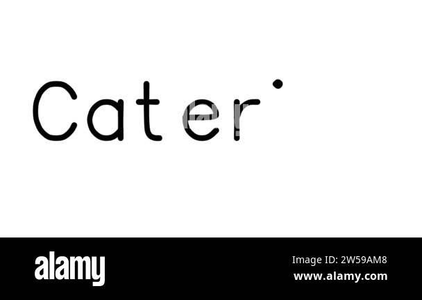 Catering Handwritten Text Animation in Various Sans-Serif Fonts and ...