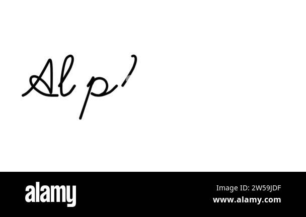 Cursive alphabet Stock Videos & Footage - HD and 4K Video Clips - Alamy