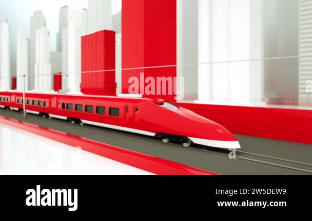 High speed train animation electric Stock Videos & Footage - HD and 4K ...