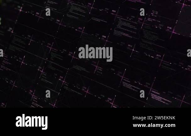 Hacking code animation on lack abstract computer monitor. Animation ...